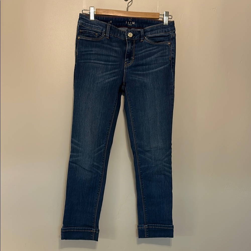 WHBM - Blue Cropped Jeans - size 0
